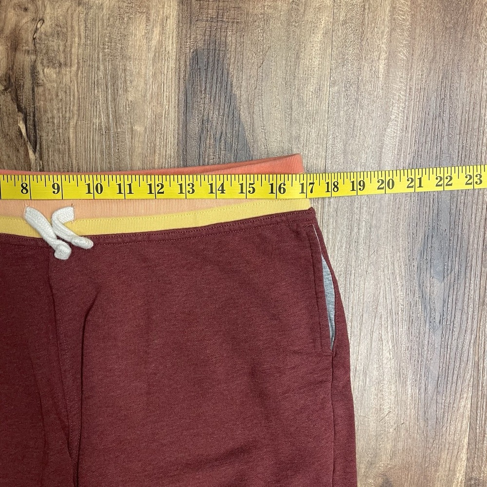 Chubbies Mens Lounge Shorts Size Large Red Sweat Shorts 7" Inseam Drawstring - Picture 5 of 6